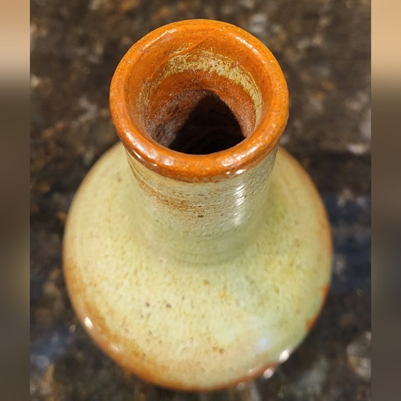Antique Handmade Pine State Pottery of Sanford, NC Walter Owen Bottle Vase - Picture 8 of 13